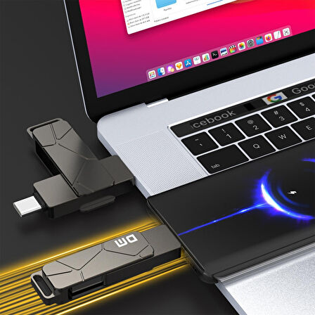 DM PD198 Metal USB3.2 Gen1 Type-C OTG Flash Bellek 256GB