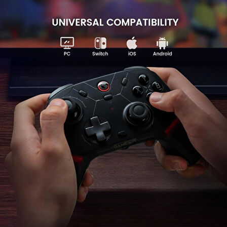 GameSir Cyclone 2 Hall Effect 2.4g Wireless Controller Siyah Nintendo Switch, Windows PC, Android ,Ios