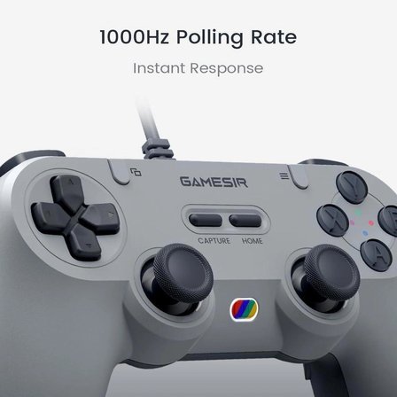 GameSir Tegenaria T3 Lite Kablolu Controller Retro Gri Nintendo Switch, Windows PC, Steam , Android ,Ios