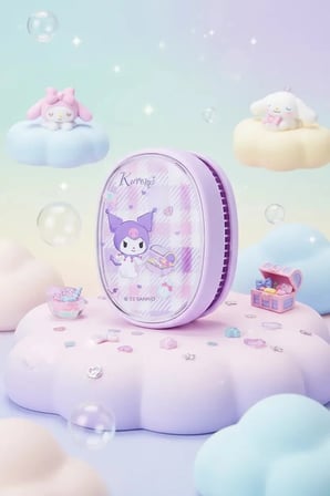Sanrio Lisanslı Masaj Etkili Saç Açma Fırçası – My Melody Kuromi Cinnamoroll Baskılı 9 Cm