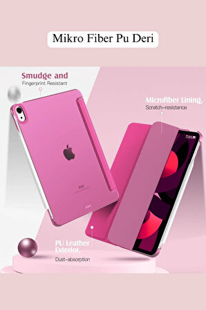 iPad Air 11 inç 2024 6. Nesil M2 Çip Uyumlu Kalem Bölmeli Akıllı Smart Tablet Kılıfı