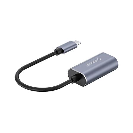 Orico Type-C'den Vga'ya Adaptör - 1080P Çözünürlük, Gri Alüminyum Tasarım