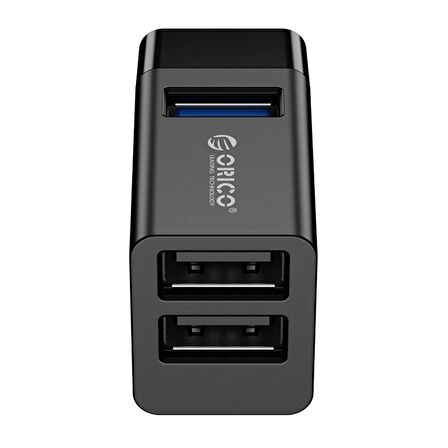 ORICO USB-A 3.0 3 Portlu USB-A 3.0 / 2.0 Mini Çoklayıcı Siyah