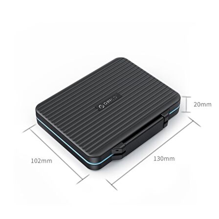 ORICO Suya Dayanıklı Hard Case 2.5” inch HDD ve SSD Taşıma Kutusu