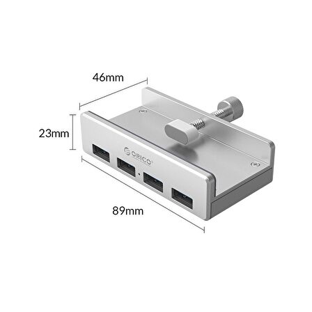 ORICO Kenar Kelepçeli USB 3.0 4 Portlu HUB Çoklayıcı