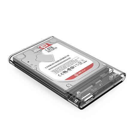 ORICO USB 3.0 Micro B Şeffaf 2.5” inch SATA SSD Hard Disk Kutusu