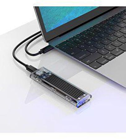 Orico USB3.1 Gen2 Type-C 10Gbps M.2 NVMe SSD Disk Kutusu Siyah