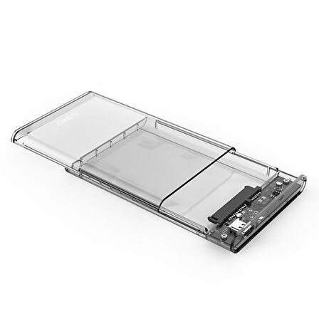 Orico USB 3.1 Gen2 Type-C 2.5” inch SATA SSD Hard Disk Kutusu Şeffaf