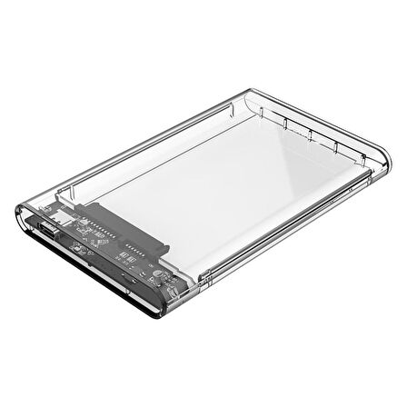 Orico USB 3.1 Gen2 Type-C 2.5” inch SATA SSD Hard Disk Kutusu Şeffaf