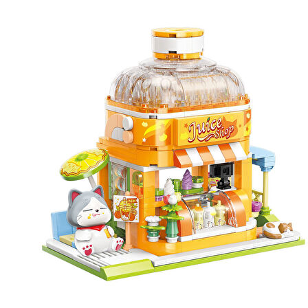 KP28017 Keeppley Kitten Juice Shop Blok Seti 315 Parça -Vagonlife