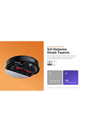 S8 Pro Akıllı Robot Süpürge Siyah