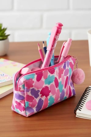 Barbie Lisanslı Işıltı Serisi Parlak Mega Tükenmez Kalem - Ergonomik Tutuş 28,3 cm