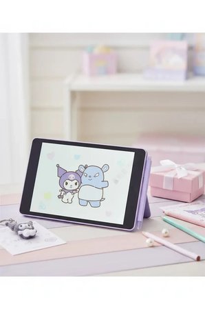 Sanrio Lisanslı Kuromi LCD Çizim Tableti – Eğitici Renkli Yazı ve Çizim Tableti 21 Cm