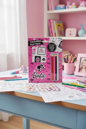 Barbie Lisanslı Kızlar Dünyası Koleksiyonu Boyama Seti – Yaratıcı & Eğitici Aktivite