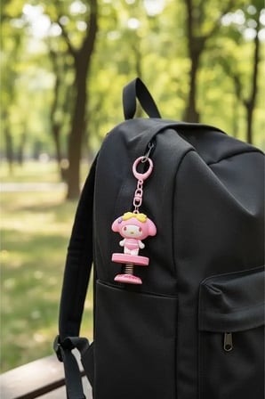 Sanrio Lisanslı Yaz Serisi My Melody Karakterli Figür Anahtarlık ve Dekoratif Çanta Aksesuarı