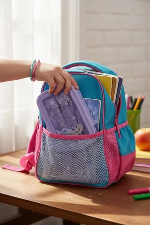 Disney Frozen Lisanslı Elsa Temalı Kilitli Yemek Kabı ve Beslenme Kutusu (1100 ml) – Mor