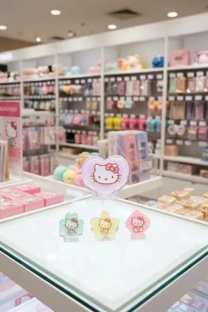 Sanrio Lisanslı Hello Kitty Küçük Boy Saç Klipsi – Mini Mandal Toka ve Şık Saç Aksesuarı