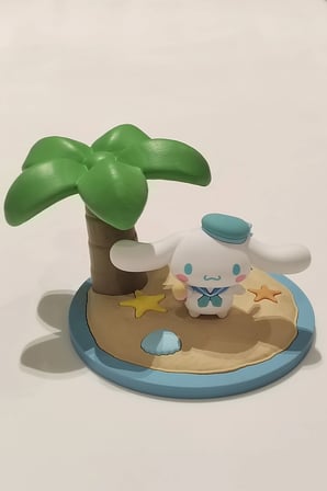 Sanrio Lisanslı Cinnamoroll Yaz Serisi Gece Lambası – Denizci Temalı Pilli Dekoratif Aydınlatma