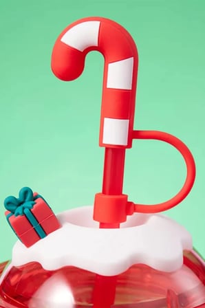 Snoopy Lisanslı Yılbaşı Koleksiyonu Çift Cidarlı Şişe – Konforlu Kumaş Tutacaklı ve Pipetli Matara