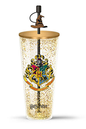 Harry Potter Lisanslı Çift Cidarlı Pipetli Plastik Şişe