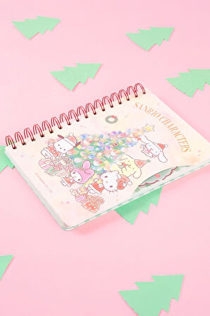 Sanrio Lisanslı Yılbaşı Koleksiyonu A5 Telli Defter (80 Yaprak)