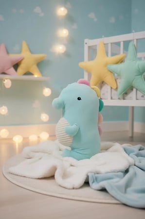 Miniso Lisanslı Okyanus Serisi 4.0 Yumuşak Denizatı Peluş Oyuncak 35 Cm