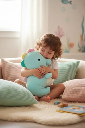 Miniso Lisanslı Okyanus Serisi 4.0 Yumuşak Denizatı Peluş Oyuncak 35 Cm