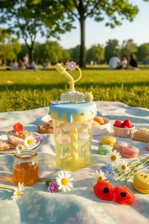 Disney Lisanslı Ufufy Karıştırmalı Pipetli Bardak – Winnie The Pooh Tasarımlı Sarı Bardak 560 Ml