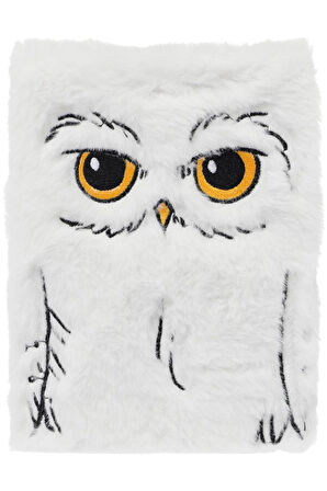 Harry Potter Lisanslı Peluş Not Defteri - Hedwig