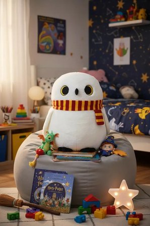 Harry Potter Lisanslı Peluş Oyuncak 50 Cm – Atkılı Büyük Boy Yumuşacık Tasarım