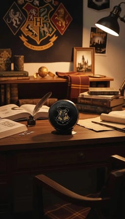 Harry Potter Lisanslı Manyetik Kablosuz Hoparlör – Hogwarts Armalı Güçlü Baslı Bluetooth Hoparlör