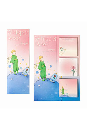 Whisper Rose Ayraç ve Memopad Seti • Post-it • Sticky Note (GGK-MAD149)