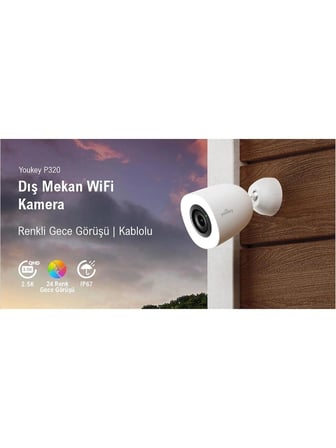 Youkey P320 2.5K Dış Mekan Güvenlik Kamerası