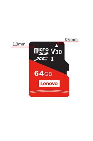 Lenovo K105 64 GB Micro SDHC Hafıza Kartı SD Adaptör Dahil