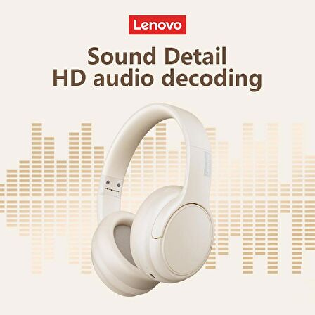 Lenovo Thinkplus TH20 Kablosuz Bluetooth Kulaküstü Kulaklık Siyah