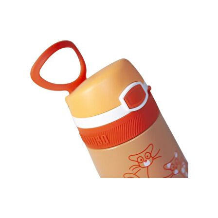 Uzspace Shambo Çelik Matara 350 ml Turuncu VGN2051