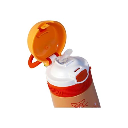 Uzspace Shambo Çelik Matara 350 ml Turuncu VGN2051