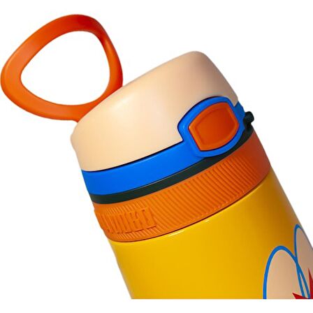 SHAMOBO 350 ML PİPETLİ ÇELİK MATARA TURUNCU