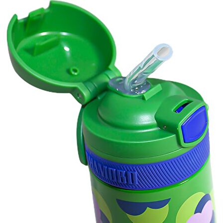 SHAMOBO 350 ML PİPETLİ ÇELİK MATARA YEŞİL