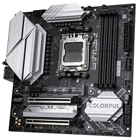COLORFUL BATTLE-AX B850M-PLUS PRO WIFI V14 DDR5 7600MHz mATX AM5 Gaming (Oyuncu) Anakart