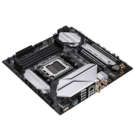 COLORFUL BATTLE-AX B850M-PLUS PRO WIFI V14 DDR5 7600MHz mATX AM5 Gaming (Oyuncu) Anakart