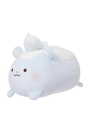 Miniso Lisanslı Soft Fufu Koleksiyonu Ayı ve Balık Peluş Oyuncak