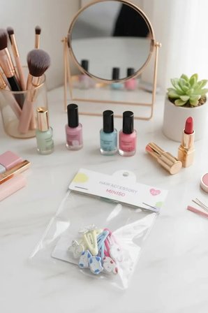 Miniso Lisanslı 6'lı Saç Tokası Seti Çantalı – Günlük Pratik Aksesuar