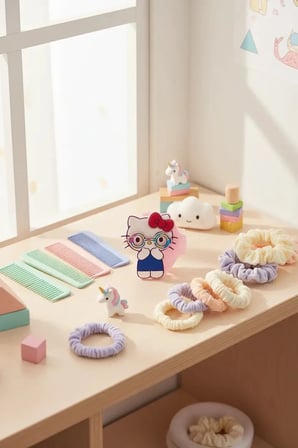 Sanrio Lisanslı Hello Kitty Tatlı Fabrikası Serisi Saç Tokası – Renkli Çocuk Saç Aksesuarı