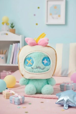 Disney Lilo & Stitch Lisanslı Peluş Oyuncak 23 Cm – Parti Serisi Şapkalı Oturan Yumuşacık Tasarım
