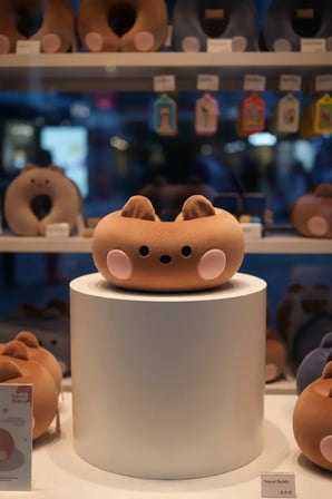 Miniso Lisanslı Mini Koleksiyonu Hafızalı Köpük Boyun Yastığı (Bnini) – Ortopedik & Konforlu