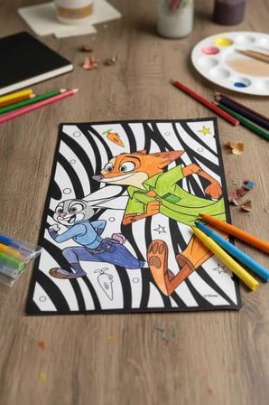 Disney Zootropolis Lisanslı Sürüngen Boyama – Kadife Dokulu & Kolay Boyama