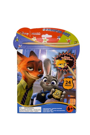 Disney Lisanslı Zootropolis Koleksiyonu Kazıma Boyama Seti – Eğlenceli & Sürprizli
