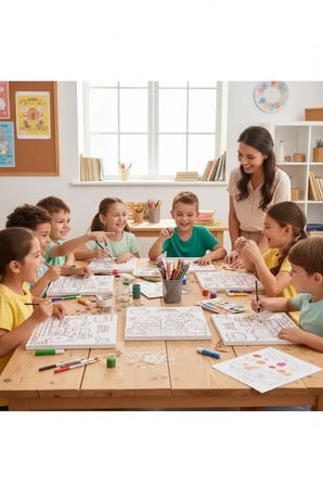 Miniso Lisanslı Kapibara Serisi Renkli Çerçeveli Boyama Seti Dekoratif Kanvas 25 Cm