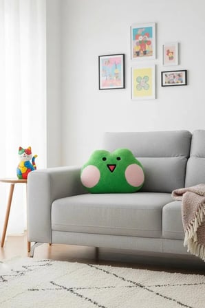 Miniso Lisanslı Minini Koleksiyonu Lenini Baş Şeklinde Yastık – 43 Cm